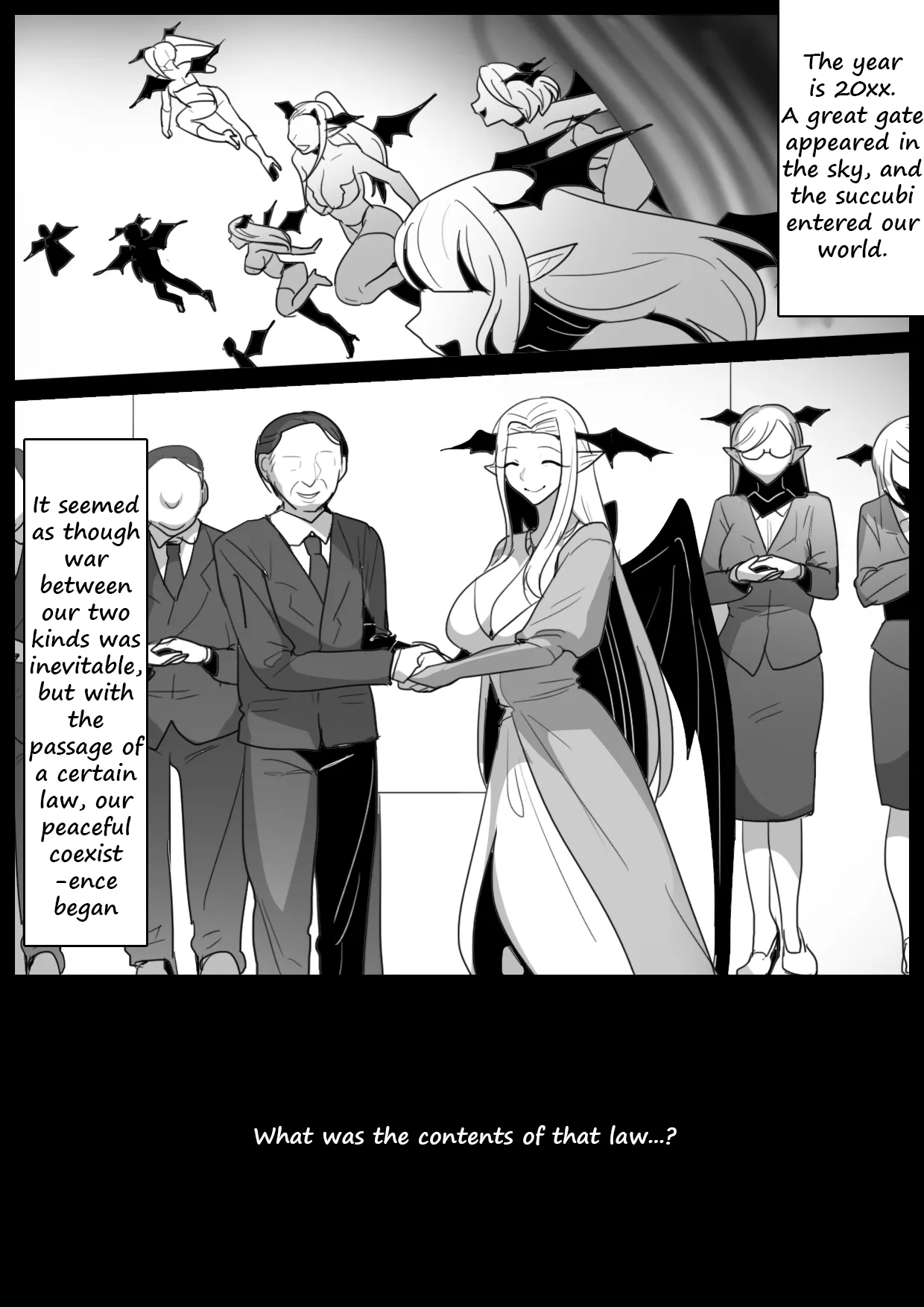 A story about a law being passed, where anyone who harms a woman gets sent to a Succubus farm! page 2 full