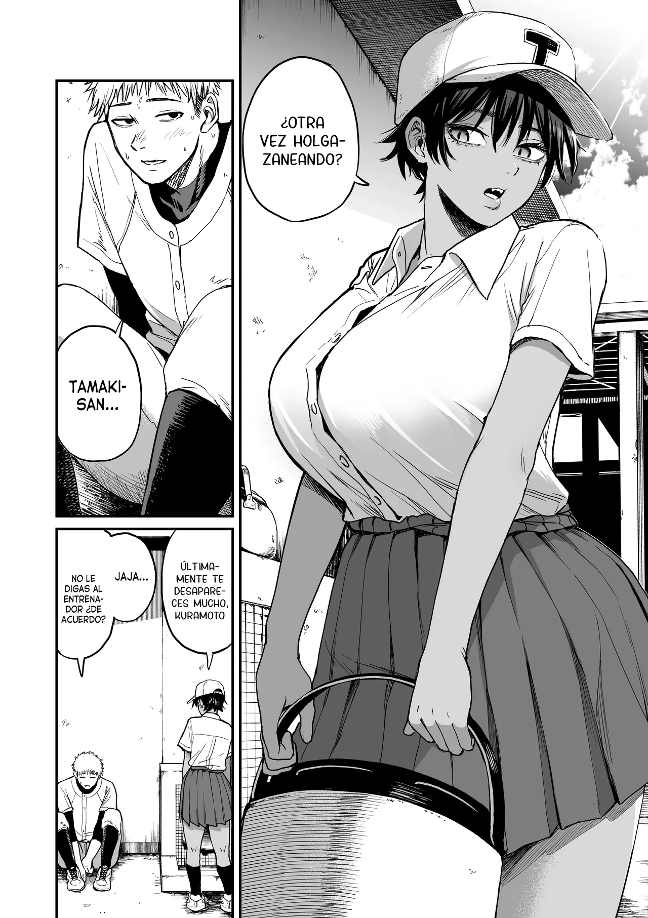 Kasshoku Buaisou Yakyuu-bu Manager no Yowami Nigitta | Encontré la debilidad de la malhumorada mánager morena del equipo de béisbol page 3 full