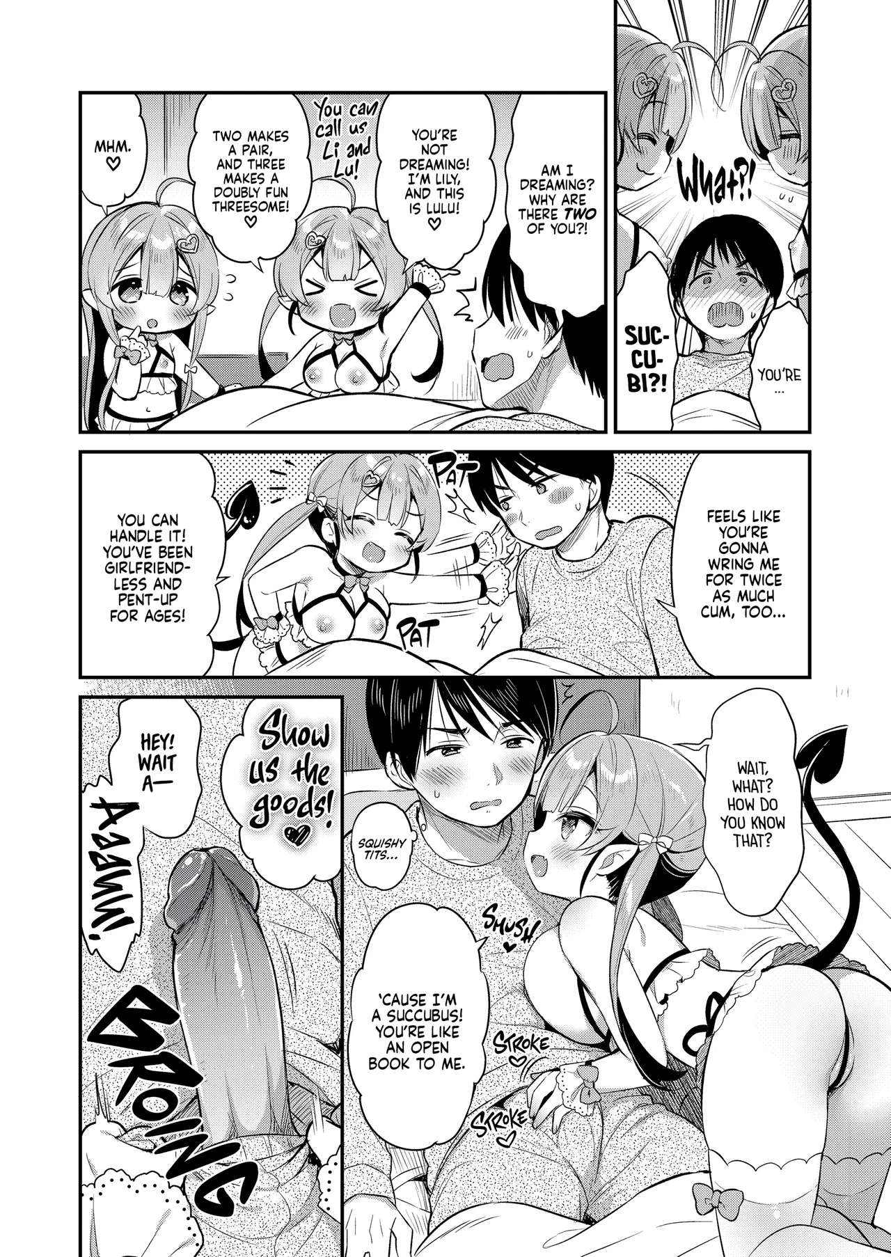 Totsugeki Futago Succubus-chan | Attack of the Succubus Sisters page 3 full