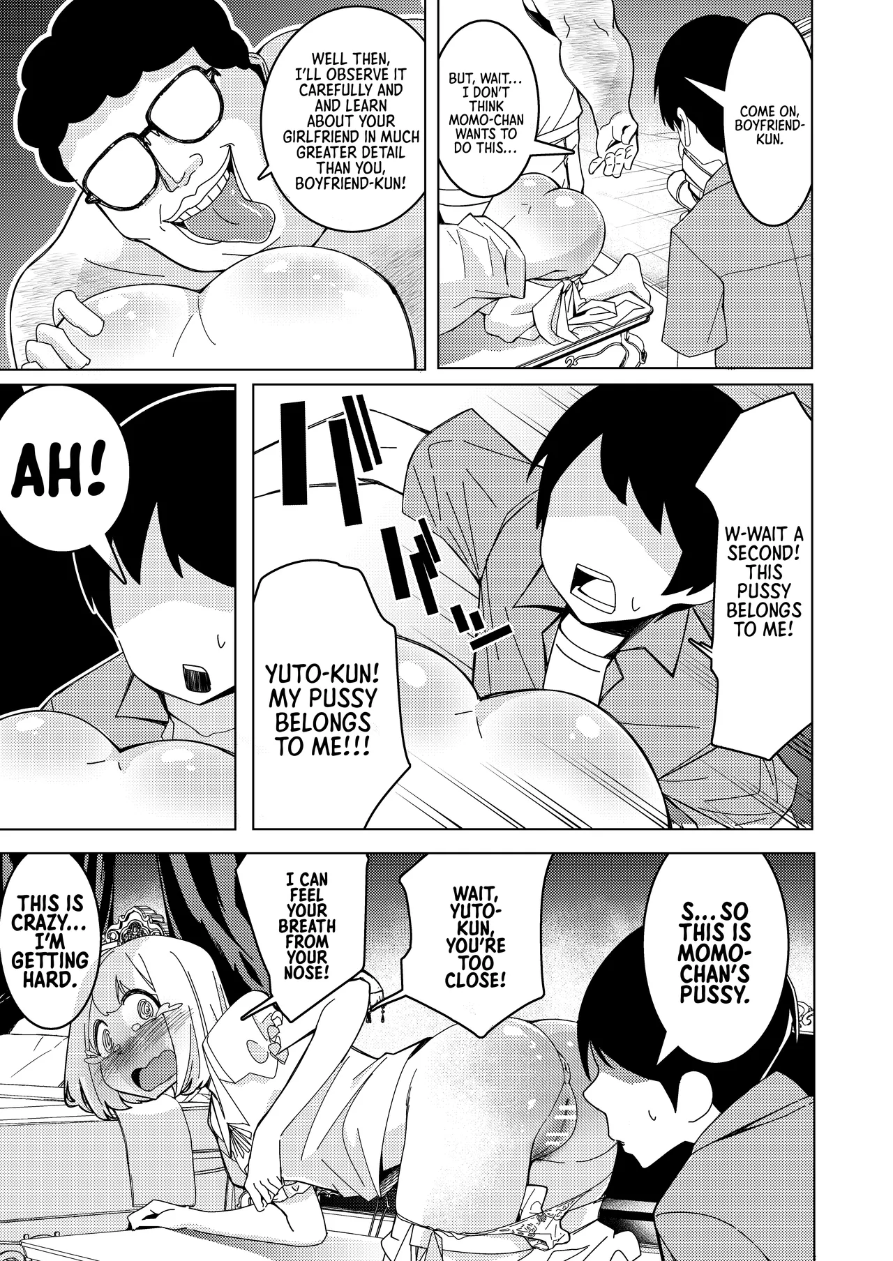 Saimin Appli de! ~Tsukiatte 3-kagetsu Hatsu Ecchi Mokuzen no Couple ni Ecchi no Shikata o Oshiete Mita~ | With a Hypnosis App! ~I Tried Teaching a Three-Month Couple that's About to Have Sex for the First Time How to Have Sex~ page 8 full