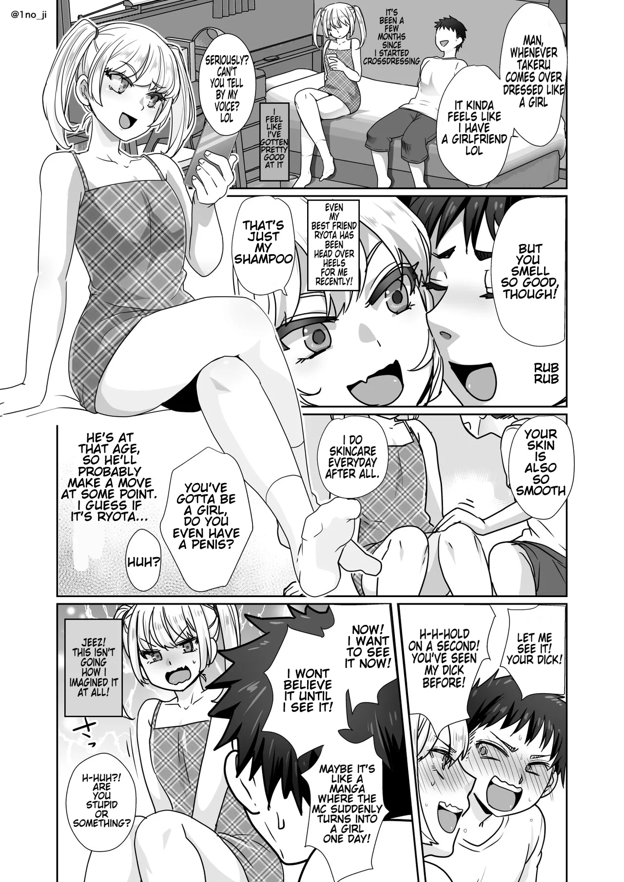 Pages 62-66 Mesu Danshi Ecchi Manga Tsumeawase page 1 full