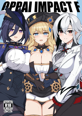 [Kyojinkou (Toyo)]  OPPAI IMPACT F (Genshin Impact) [Digital] [English] {Doujins.com} cover