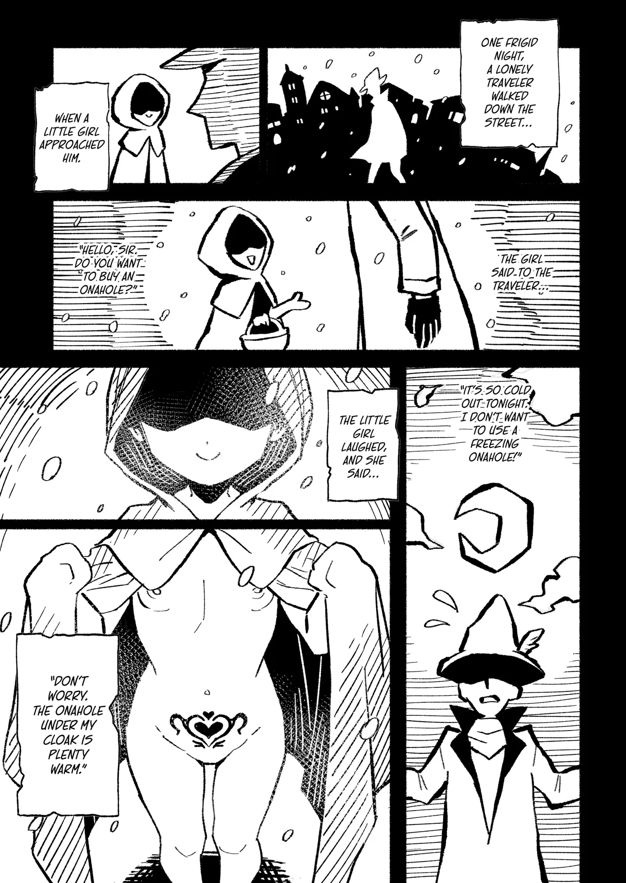 Onaho Uri no Shoujo ~Waruiko to Papa no Eroi Manga~ | THE LITTLE ONAHOLE GIRL Den Lille Pige med Gummikusserne page 2 full