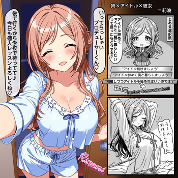 [トキビト] 姉×アイドル×X×X＝莉波 (学園アイドルマスター) cover
