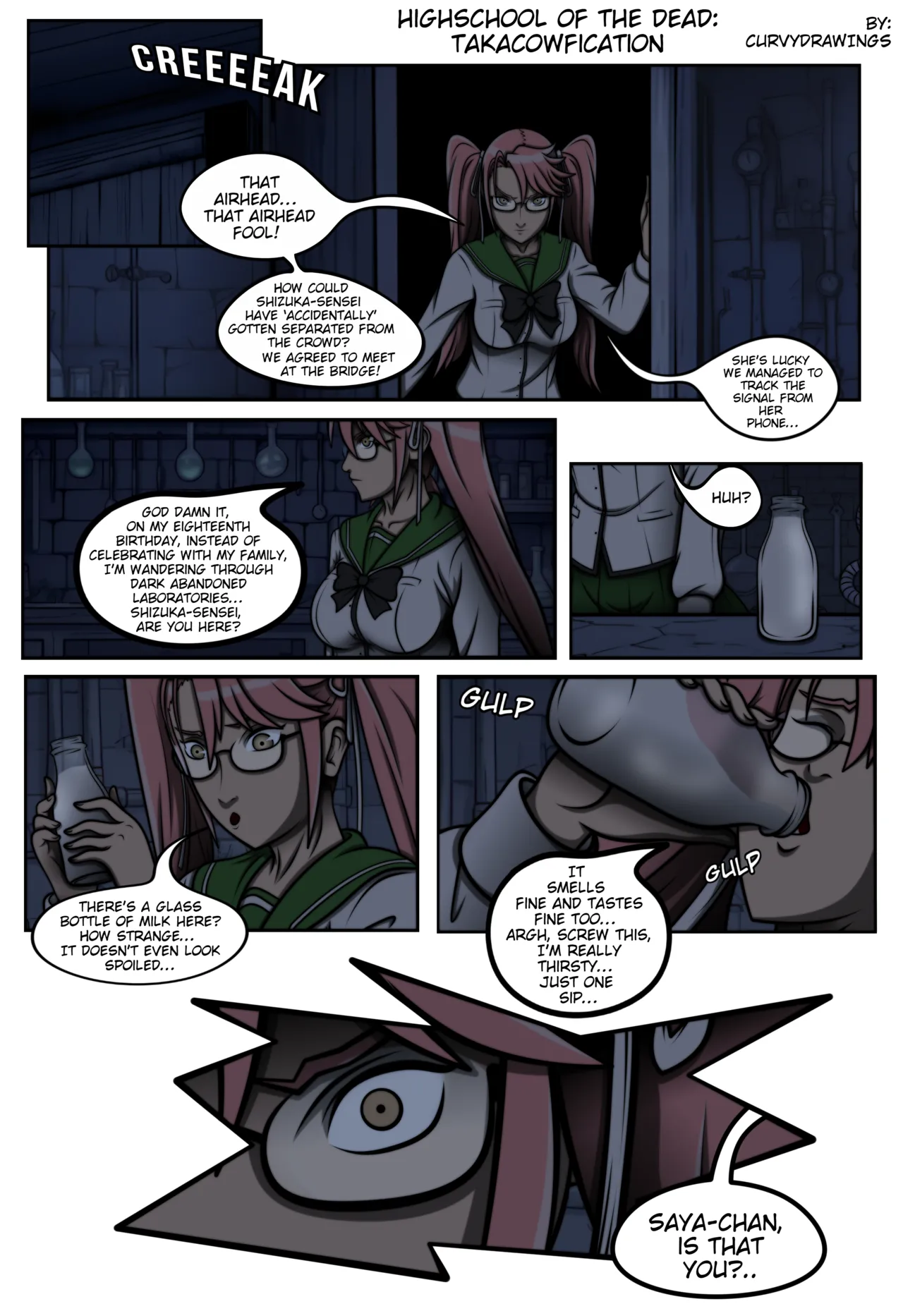 Highschool of the Dead: TakaCOWfication page 2 full
