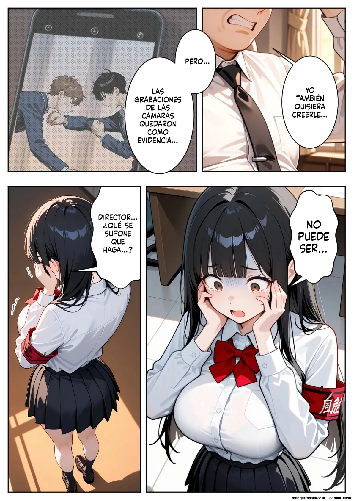 A story about a strong-willed disciplinary committee member who falls into a trap set by a despicable principal  MTL page 10 full