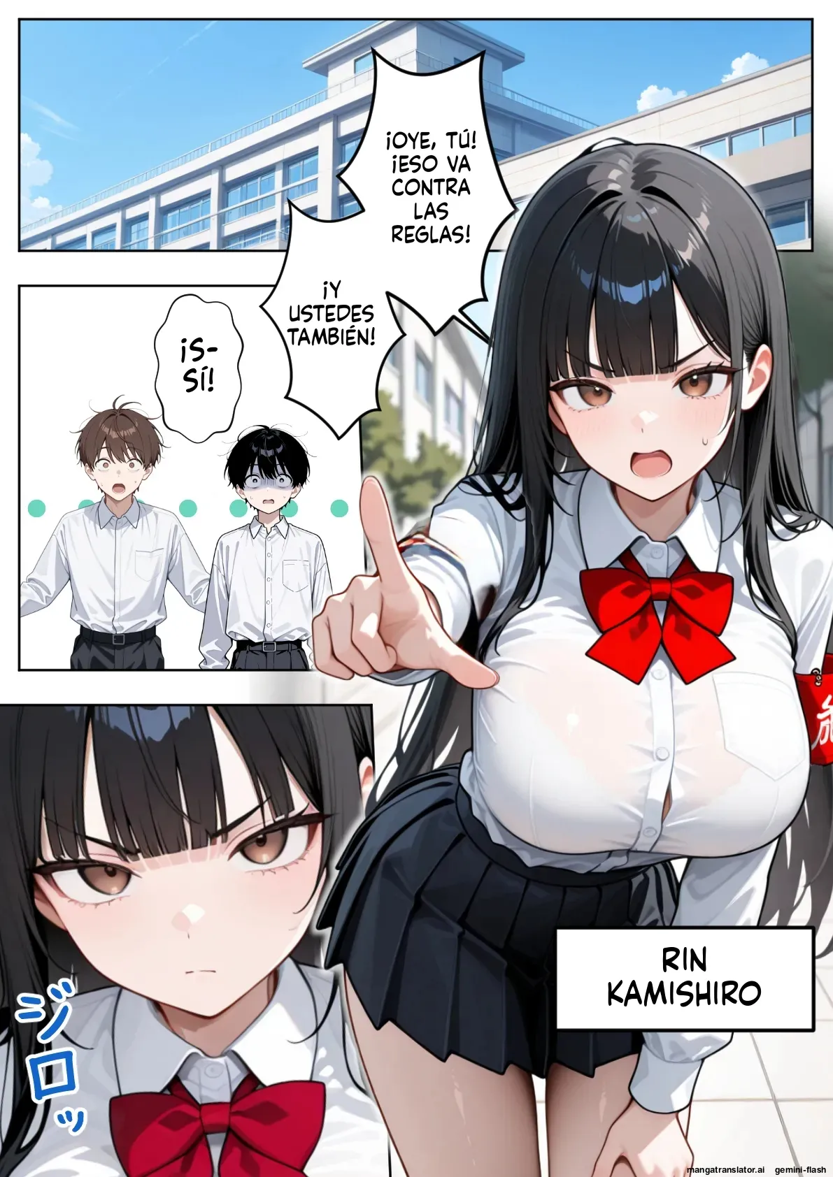 A story about a strong-willed disciplinary committee member who falls into a trap set by a despicable principal  MTL page 2 full
