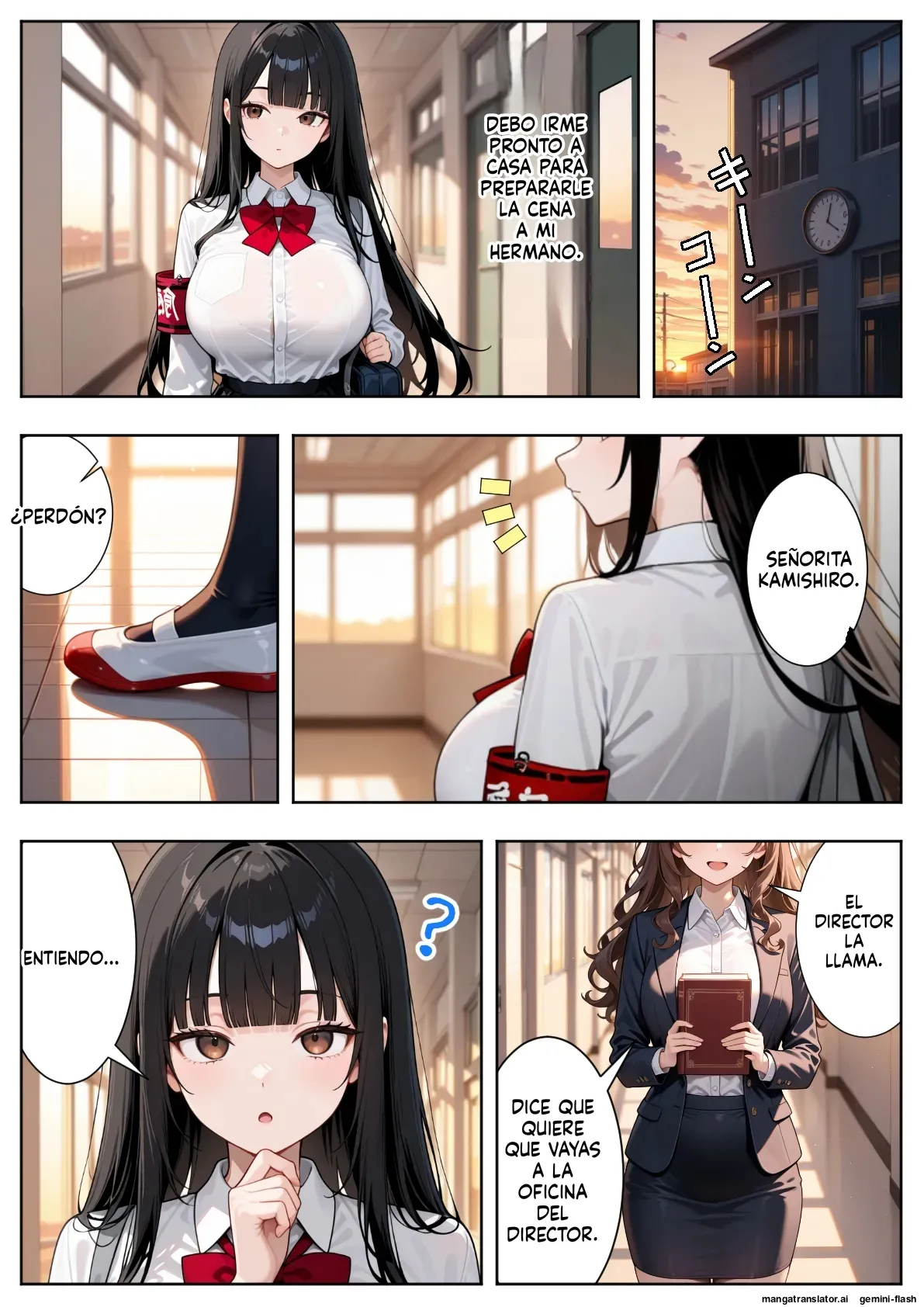 A story about a strong-willed disciplinary committee member who falls into a trap set by a despicable principal  MTL page 7 full