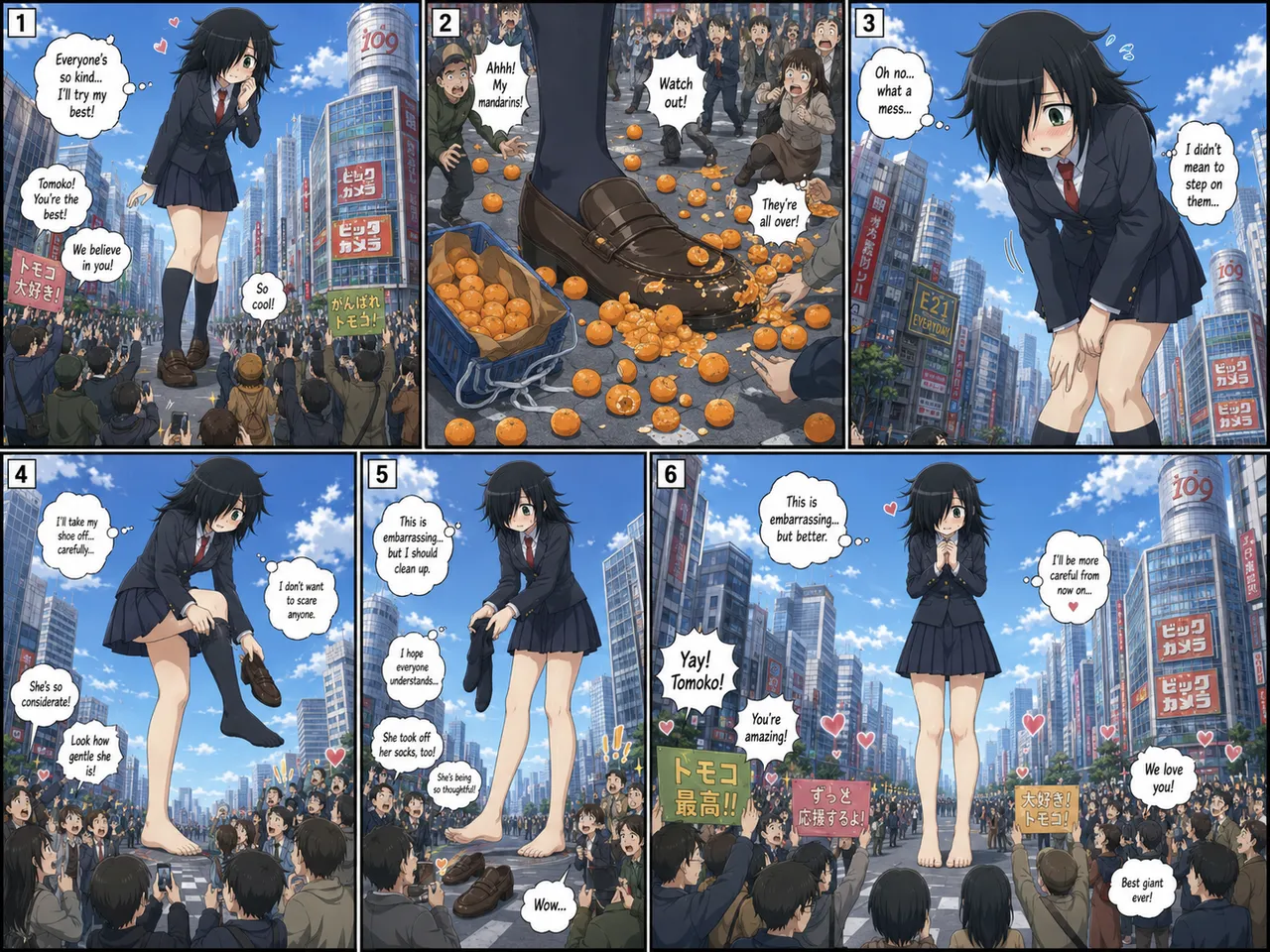 Giantess Tomoko Kuroki daydream page 12 full