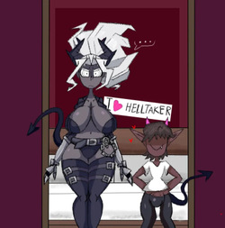 A couple of demons having some fun or something like that.