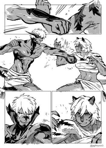 [Jeganzero] FF XIV Comic Commission cover