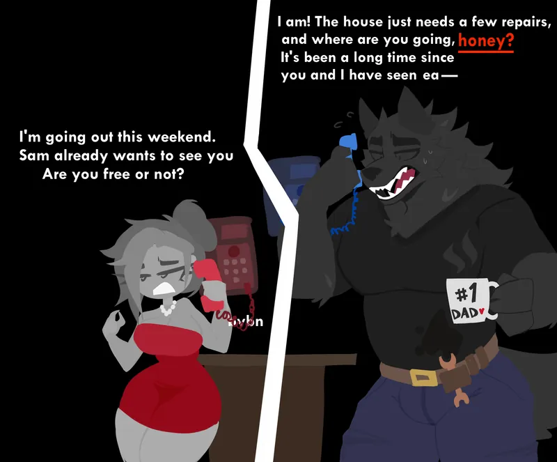 daddy-daughter comic Evilpala page 1 full