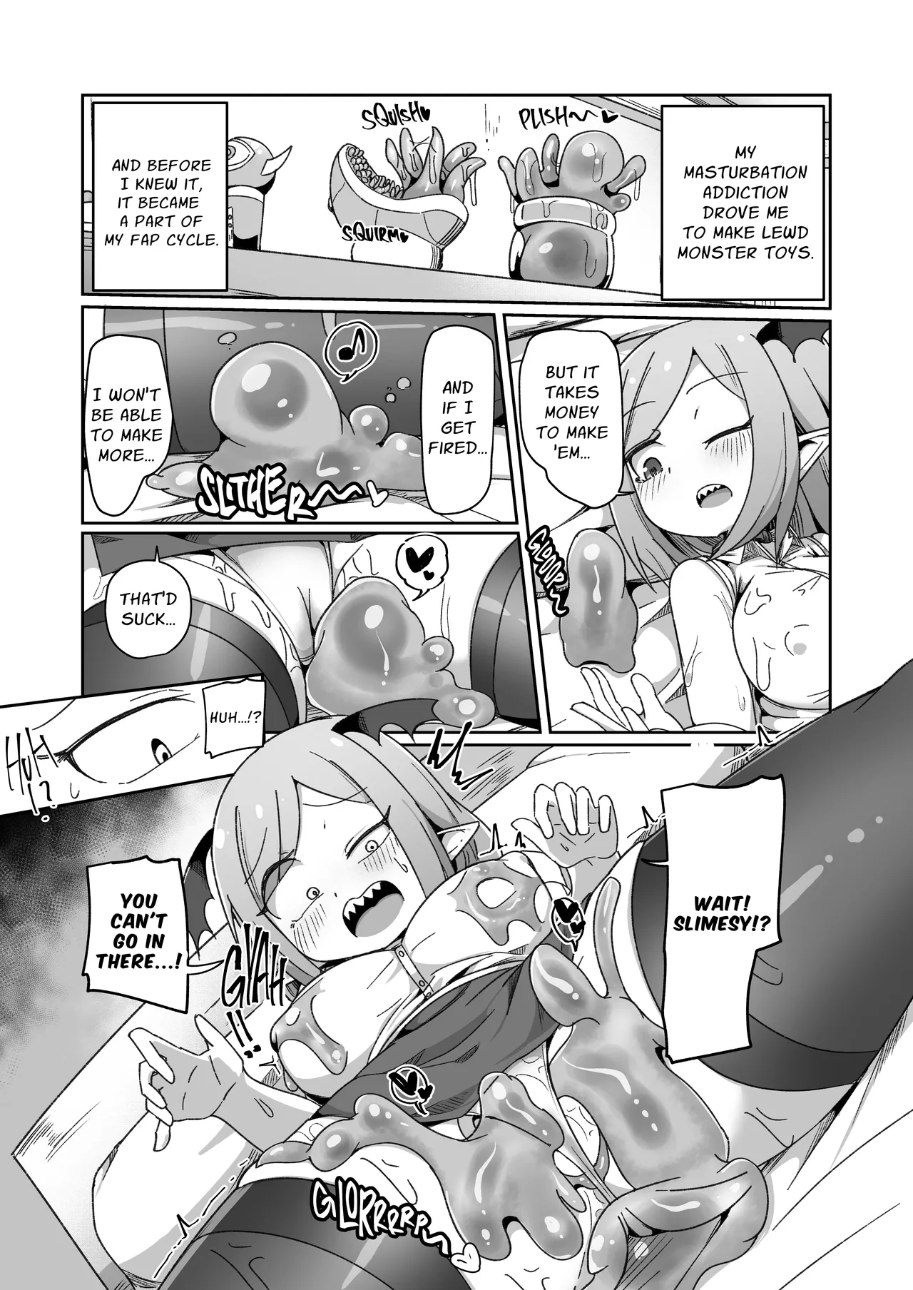Kaisha no Kane de Tsukutta Ero Dungeon de Soudai na Onani o Suru Monster Shain-chan | Embezzlement, Ho: Wagie Monster-chan Builds Her Very Own Goon Cave Dungeon page 10 full