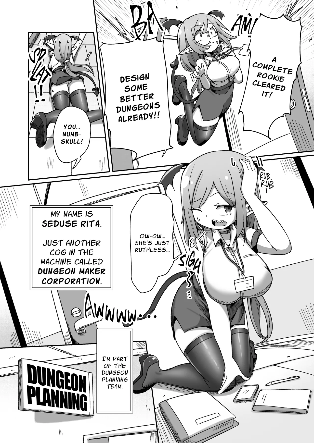 Kaisha no Kane de Tsukutta Ero Dungeon de Soudai na Onani o Suru Monster Shain-chan | Embezzlement, Ho: Wagie Monster-chan Builds Her Very Own Goon Cave Dungeon page 3 full