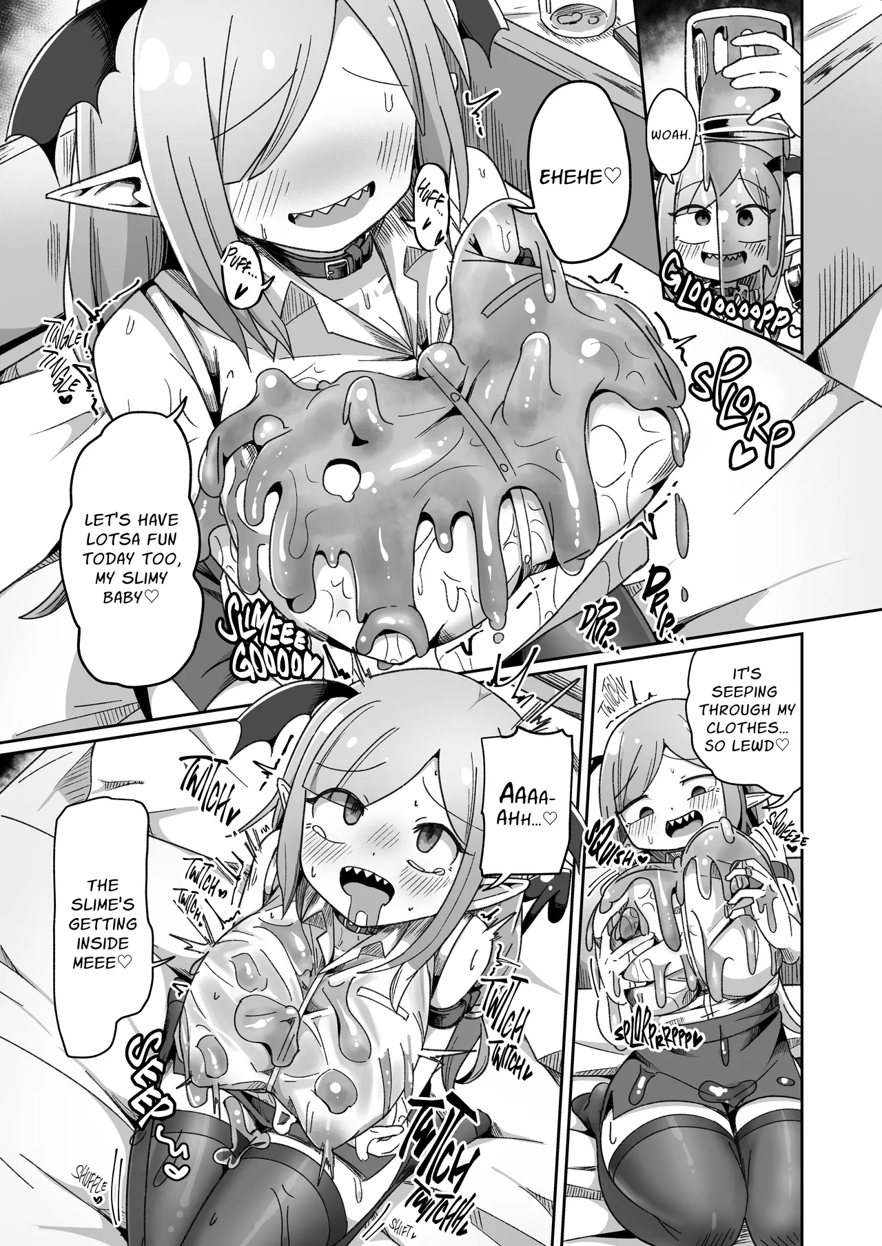 Kaisha no Kane de Tsukutta Ero Dungeon de Soudai na Onani o Suru Monster Shain-chan | Embezzlement, Ho: Wagie Monster-chan Builds Her Very Own Goon Cave Dungeon page 7 full