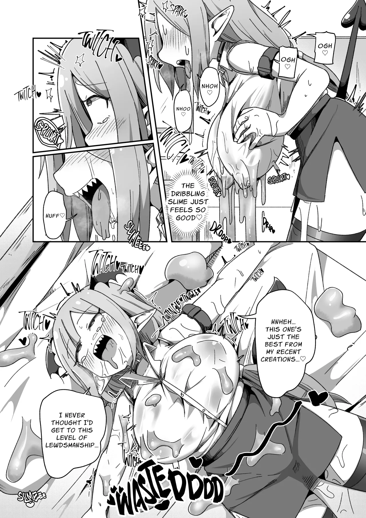 Kaisha no Kane de Tsukutta Ero Dungeon de Soudai na Onani o Suru Monster Shain-chan | Embezzlement, Ho: Wagie Monster-chan Builds Her Very Own Goon Cave Dungeon page 9 full