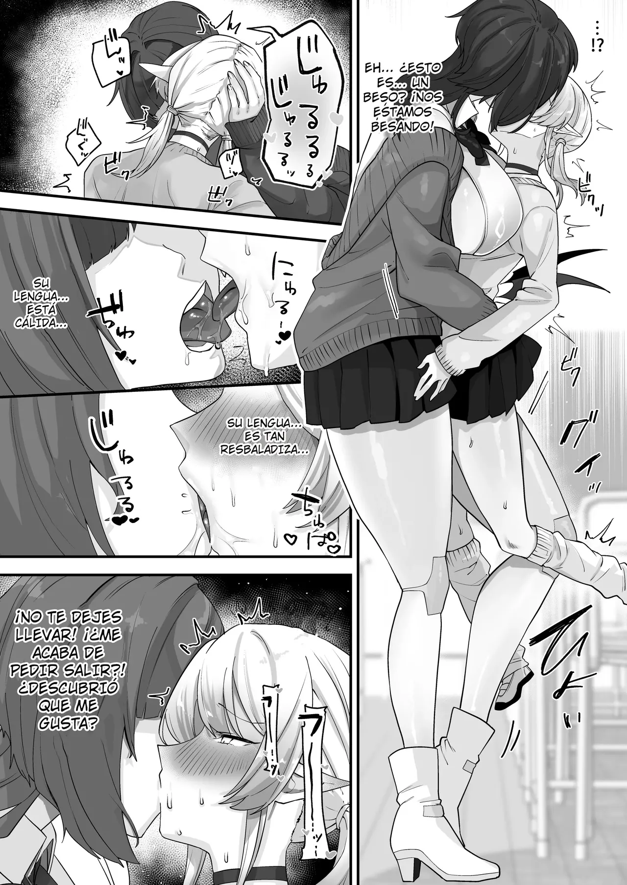 Houkago, Android to Succubus wa.｜Después de la escuela, Androide y Súcubo. page 8 full