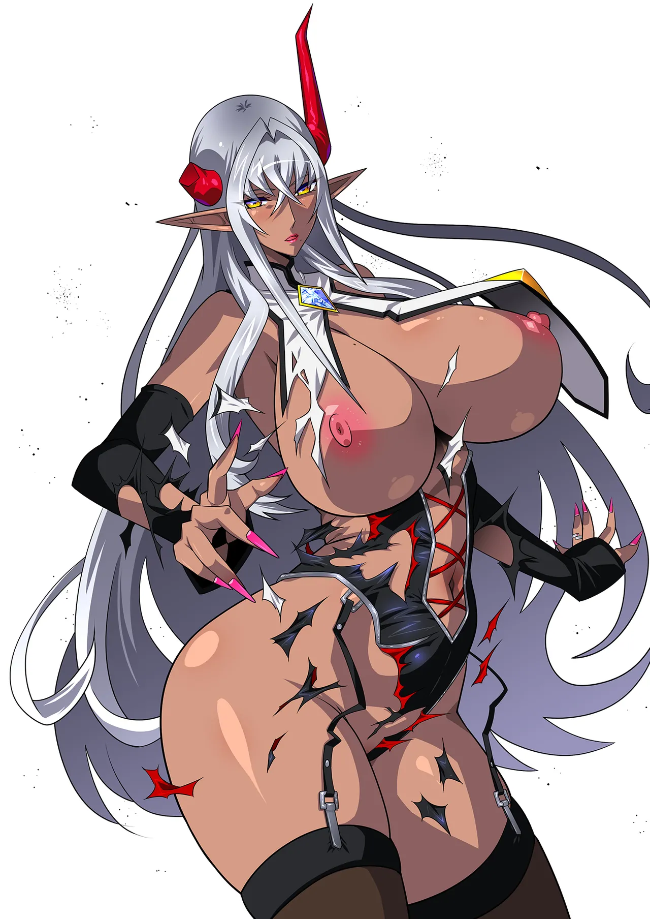 黒雷の魔王レヴィーザ act1「人妻魔王は元部下の肉便器となる…」 page 4 full