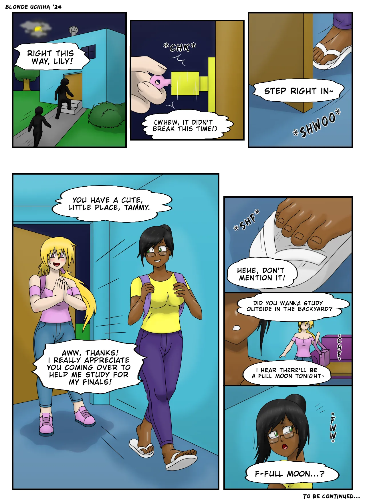 Two Girls Four Paws page 1 full