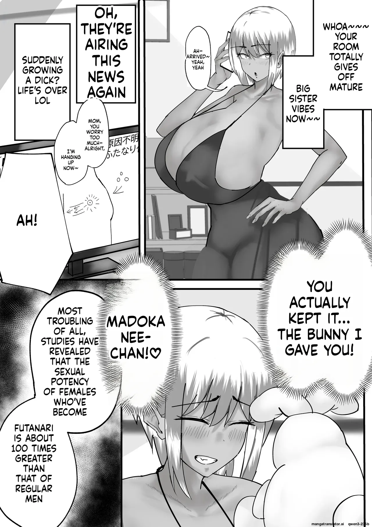 Madoka Onee-chan's Exposed Cock！！ page 11 full