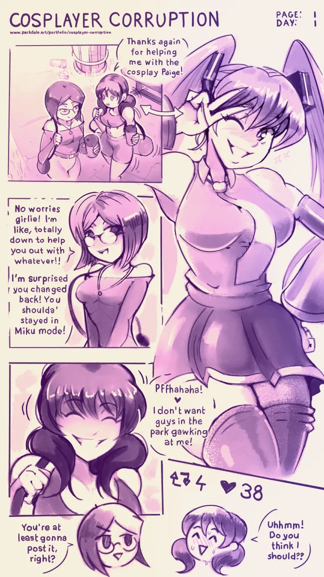 Cosplayer Corruption page 1 full