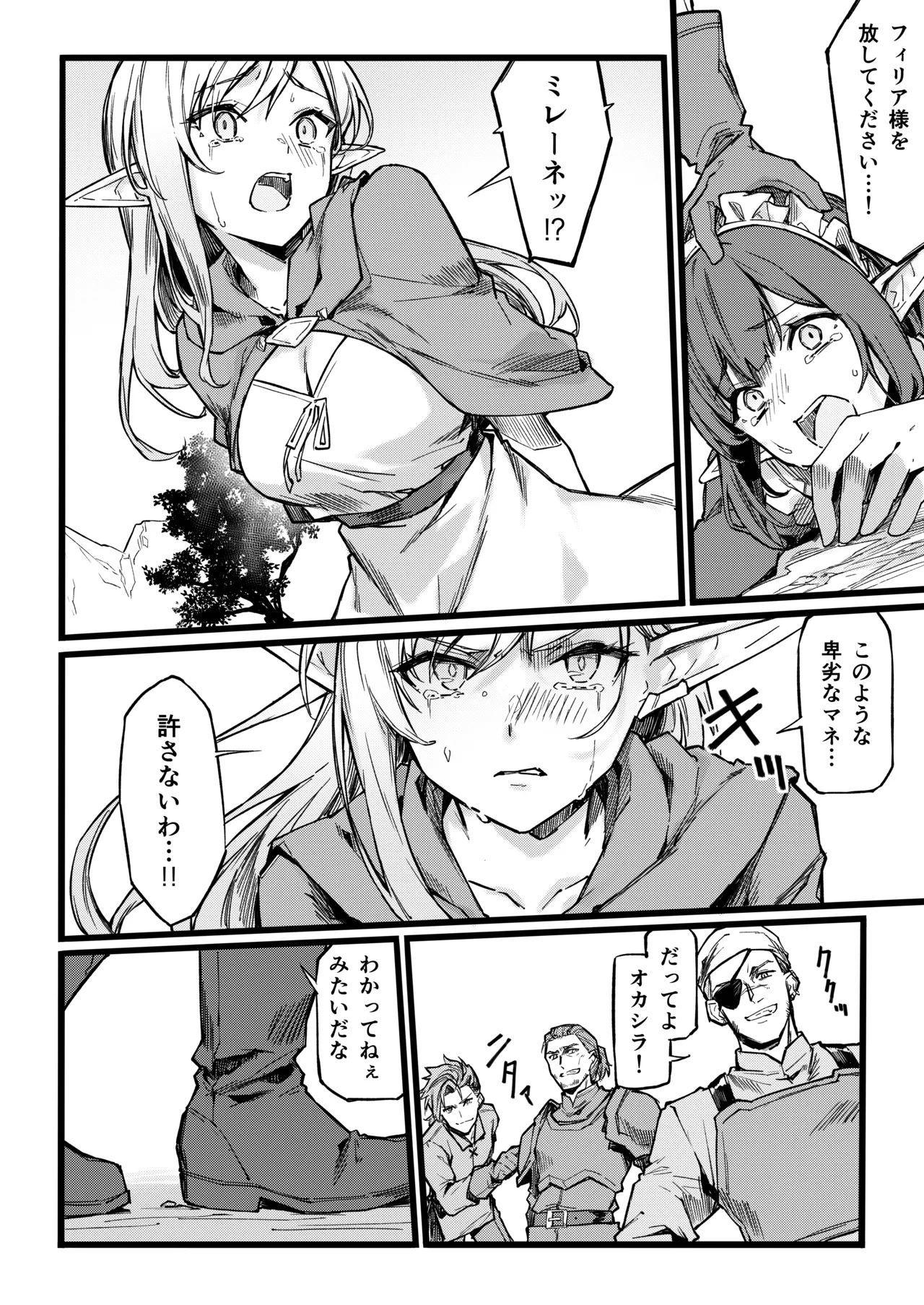 傭兵団がエルフの姫達を略奪してヤりたい放題ヤる話 page 9 full