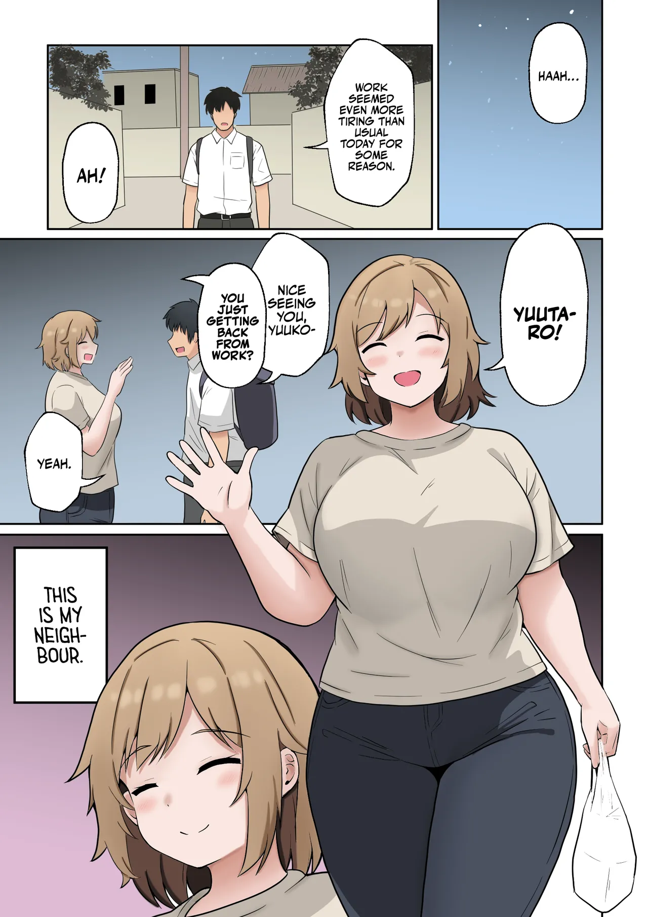 Apart no Otonari-san ga Yarasete Kureru Hanashi My Nextdoor Neighbor Let Me Fuck Her page 2 full