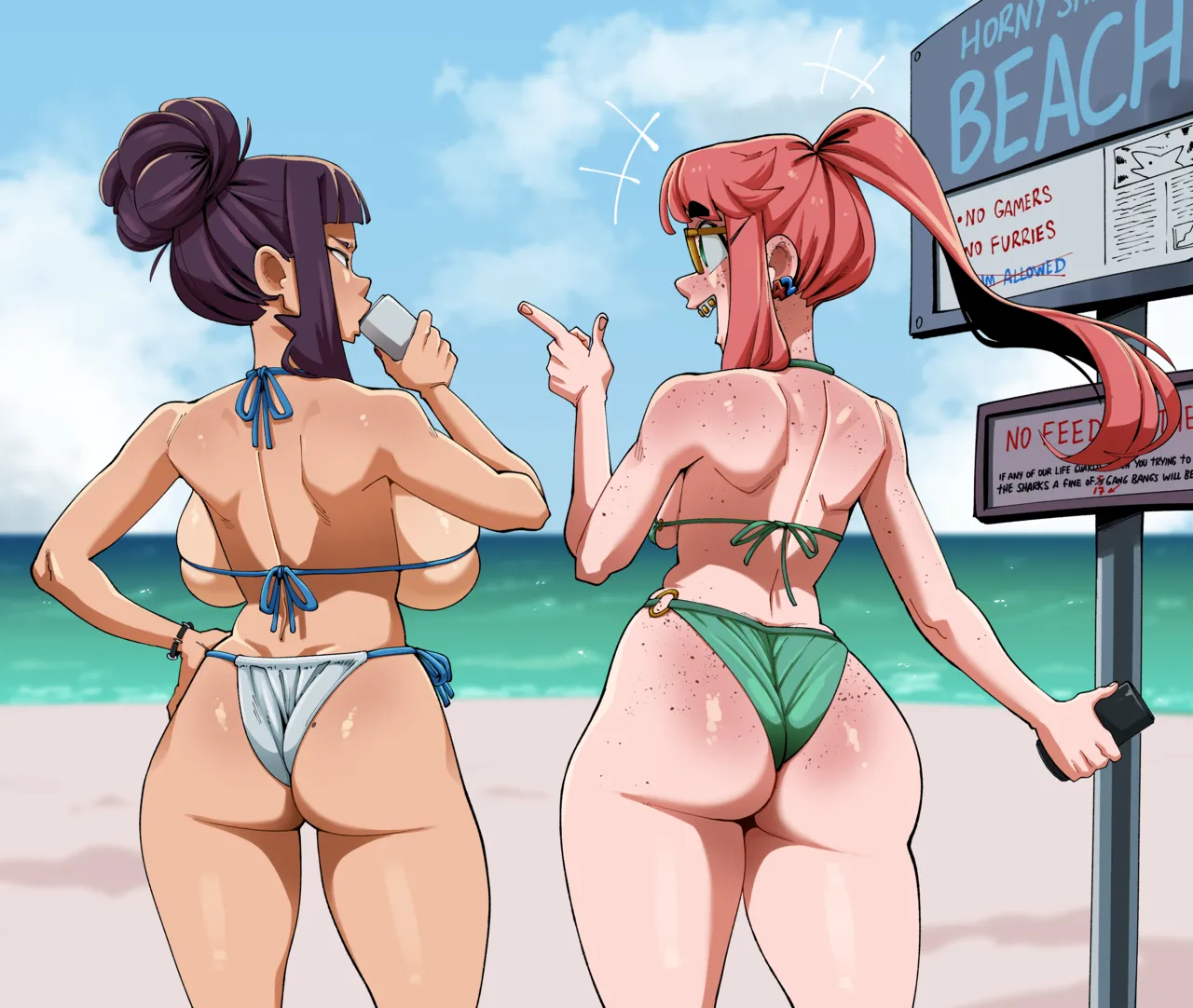 CG & Cosmica at the Beach page 2 full