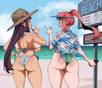 [NuclearWasabi] CG & Cosmica at the Beach cover