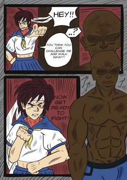 Sakura vs Stranger in an Alley