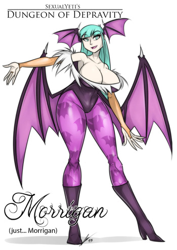 [SexualYeti | XenoTiddyBot] Dungeon of Depravity: Morrigan (just... Morrigan) (Darkstalkers) cover