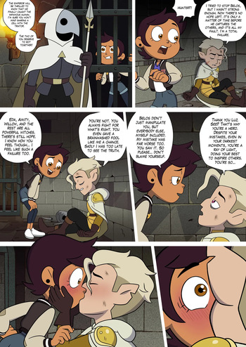 [Lester] 💜💛𝓛𝓾𝔃 𝓧 𝓗𝓾𝓷𝓽𝓮𝓻 comic (The Owl House) (Ongoing) cover