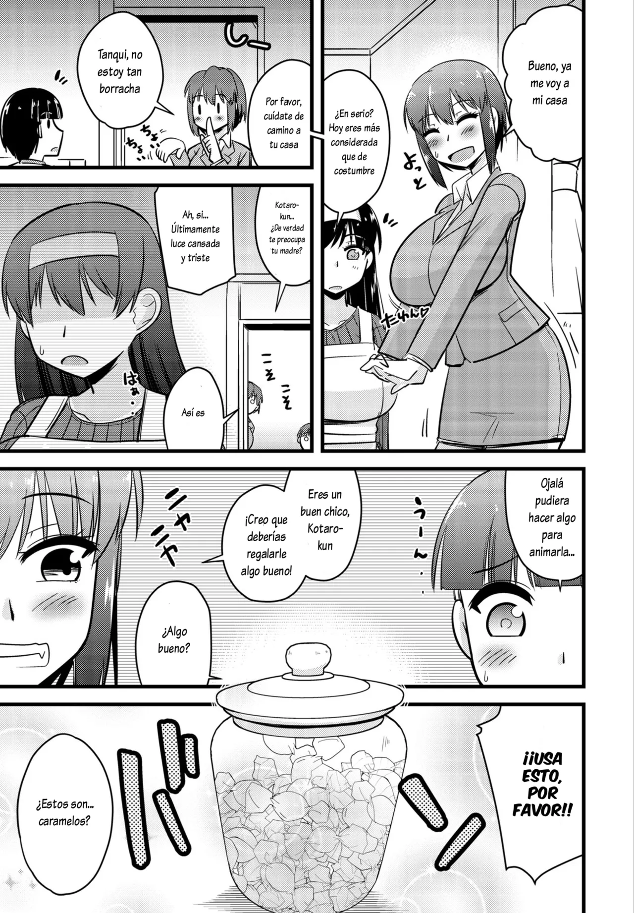 Boku wa Mama-tachi o Fushigi na Amedama de Iyashitai 1-4｜Lo Único que Quiero es Curar a Varias Mamis con un Dulce Mágico 1-4 page 7 full