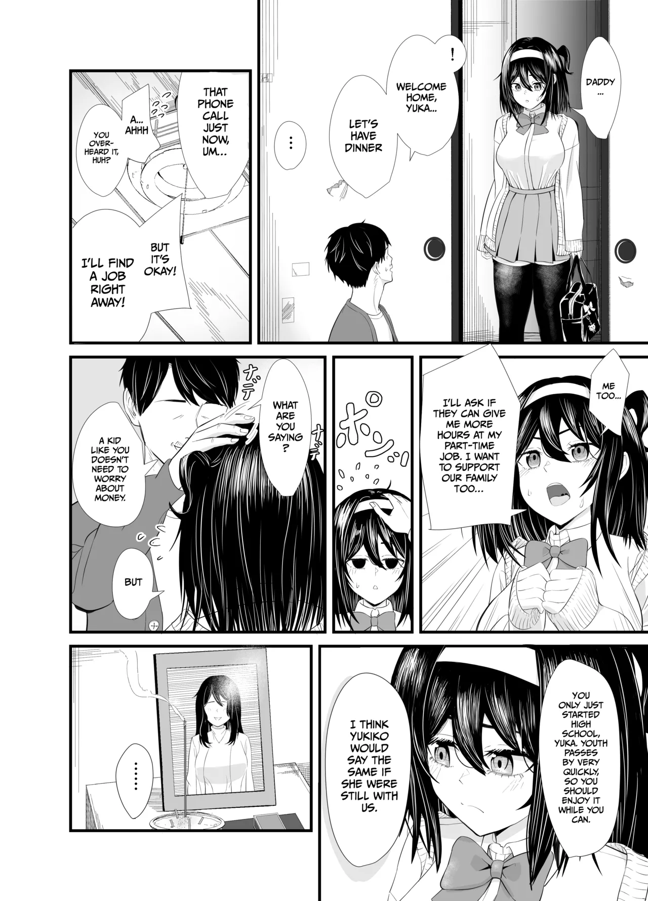 A story about a young girl who turns to SUGAR-DATING due to her family's financial hardship, only to be devoured by an Old Man and end up having a IMPREGNATION Climax page 3 full