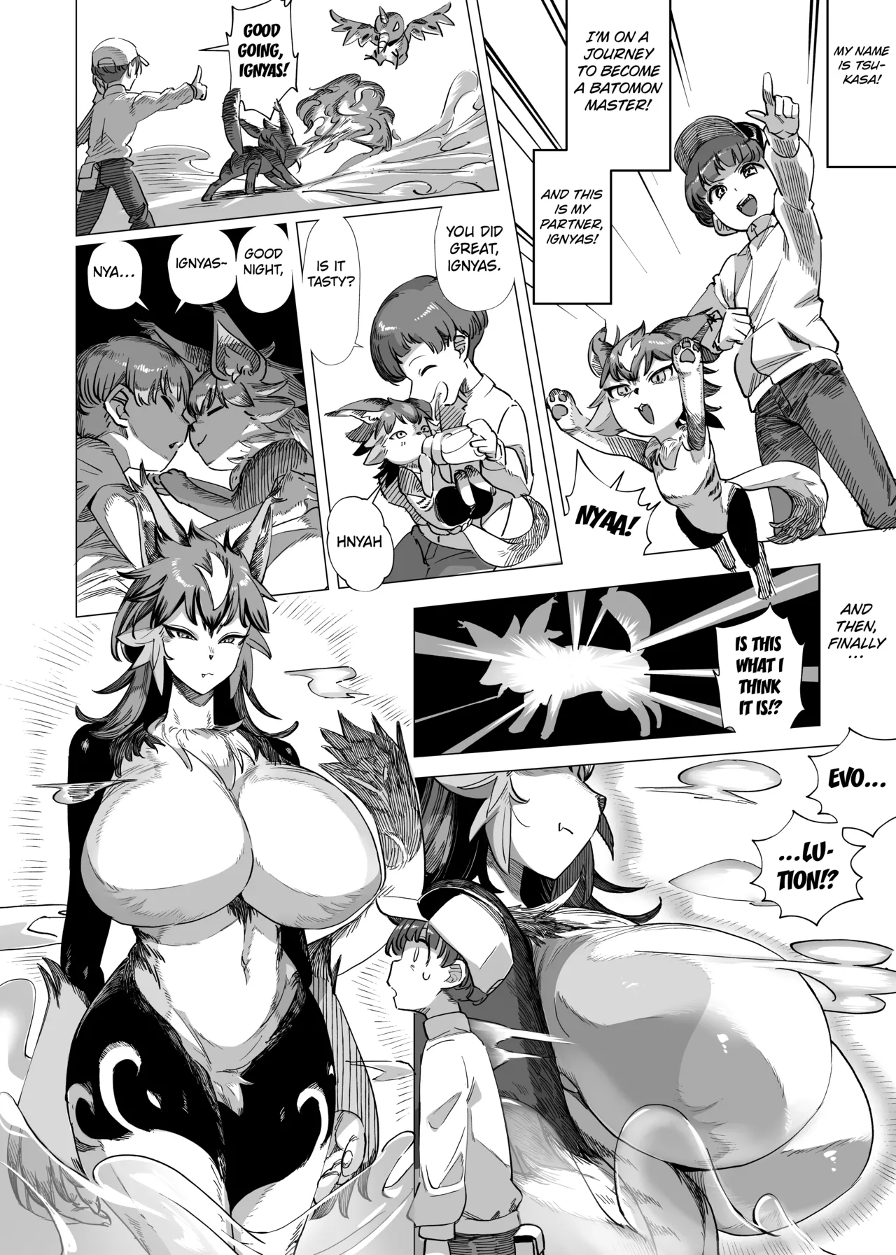 Batomon o Ecchi na Me de Miru Nante Trainer Shikkaku desu yo page 2 full