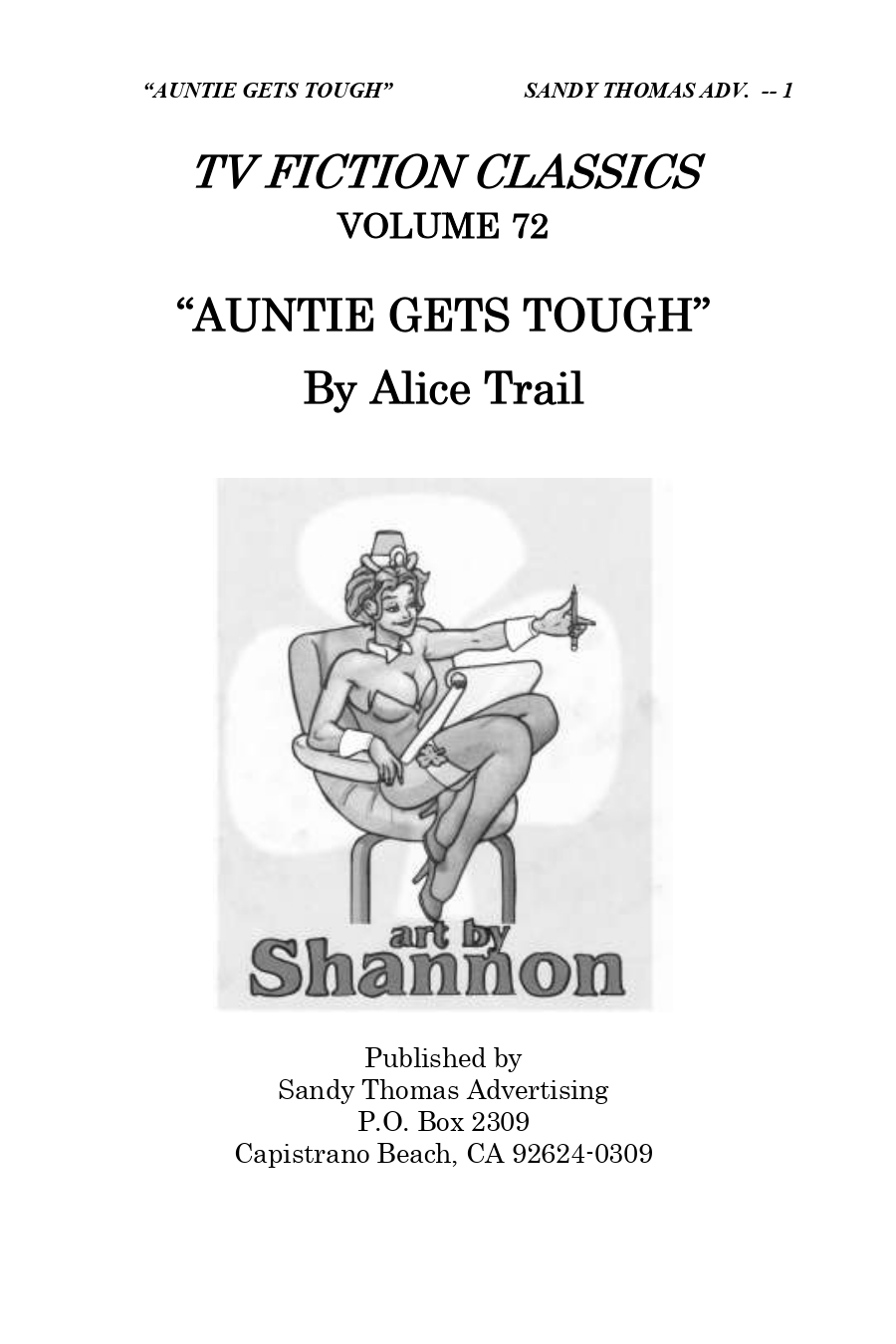 TVC072 – Auntie Gets Tough – Story One – Auntie Gets Tough by Alice Trail – Art by Shannon page 2 full