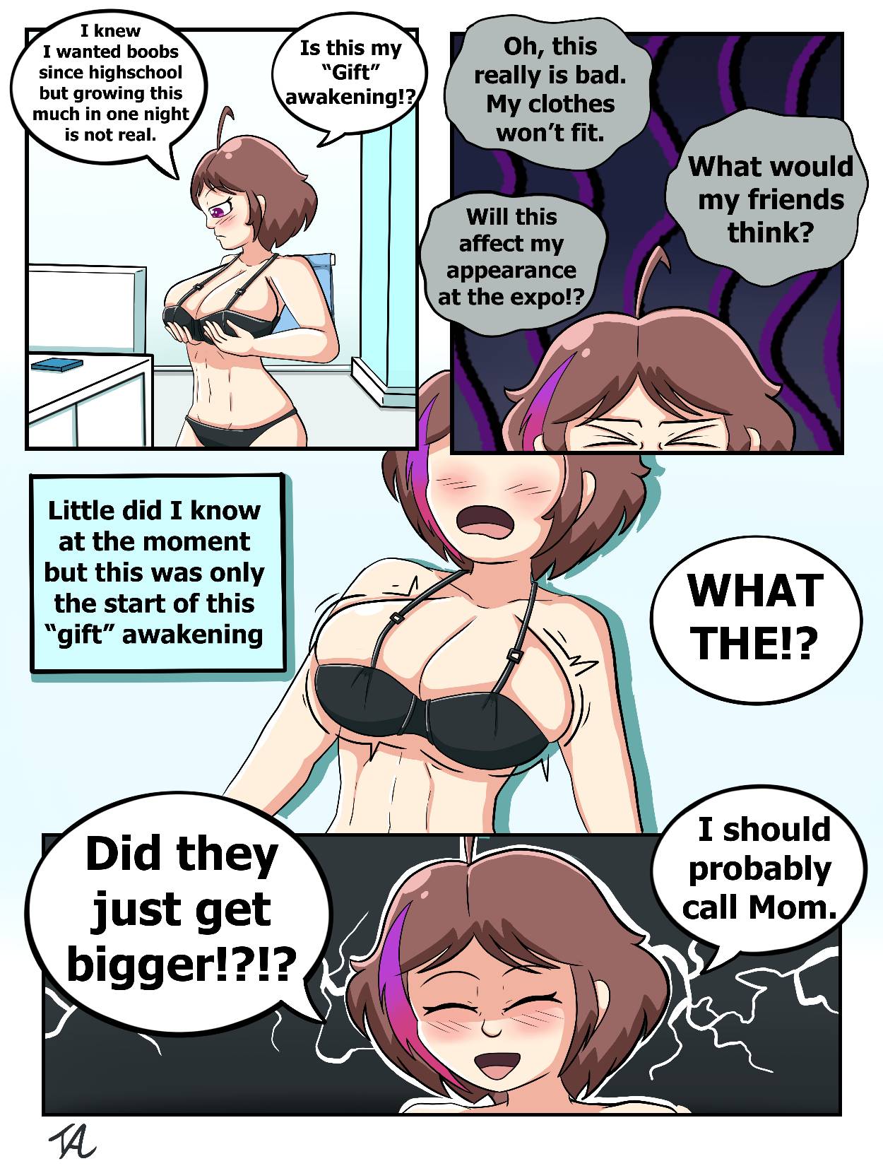 A growing artist + ocs comics page 5 full