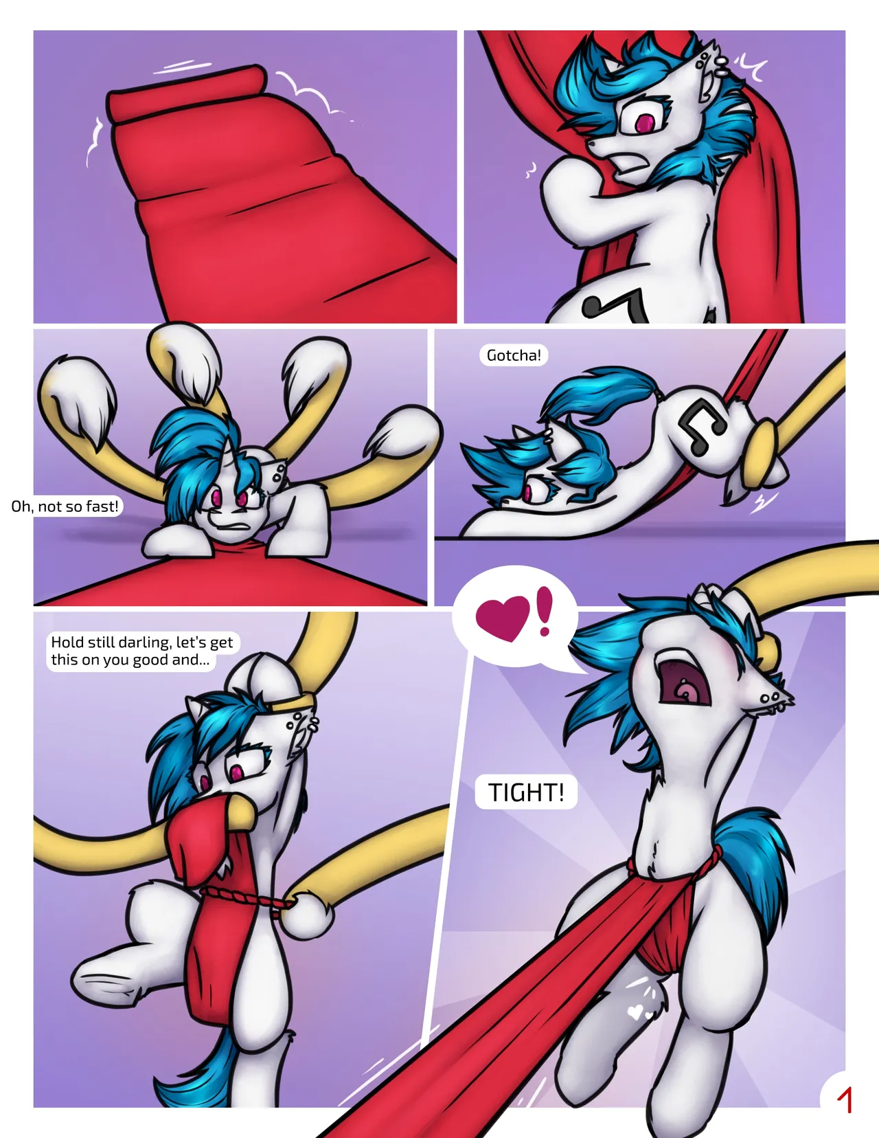 Vinyl Scratch and the Loincloth Fox's Balloon Room page 2 full