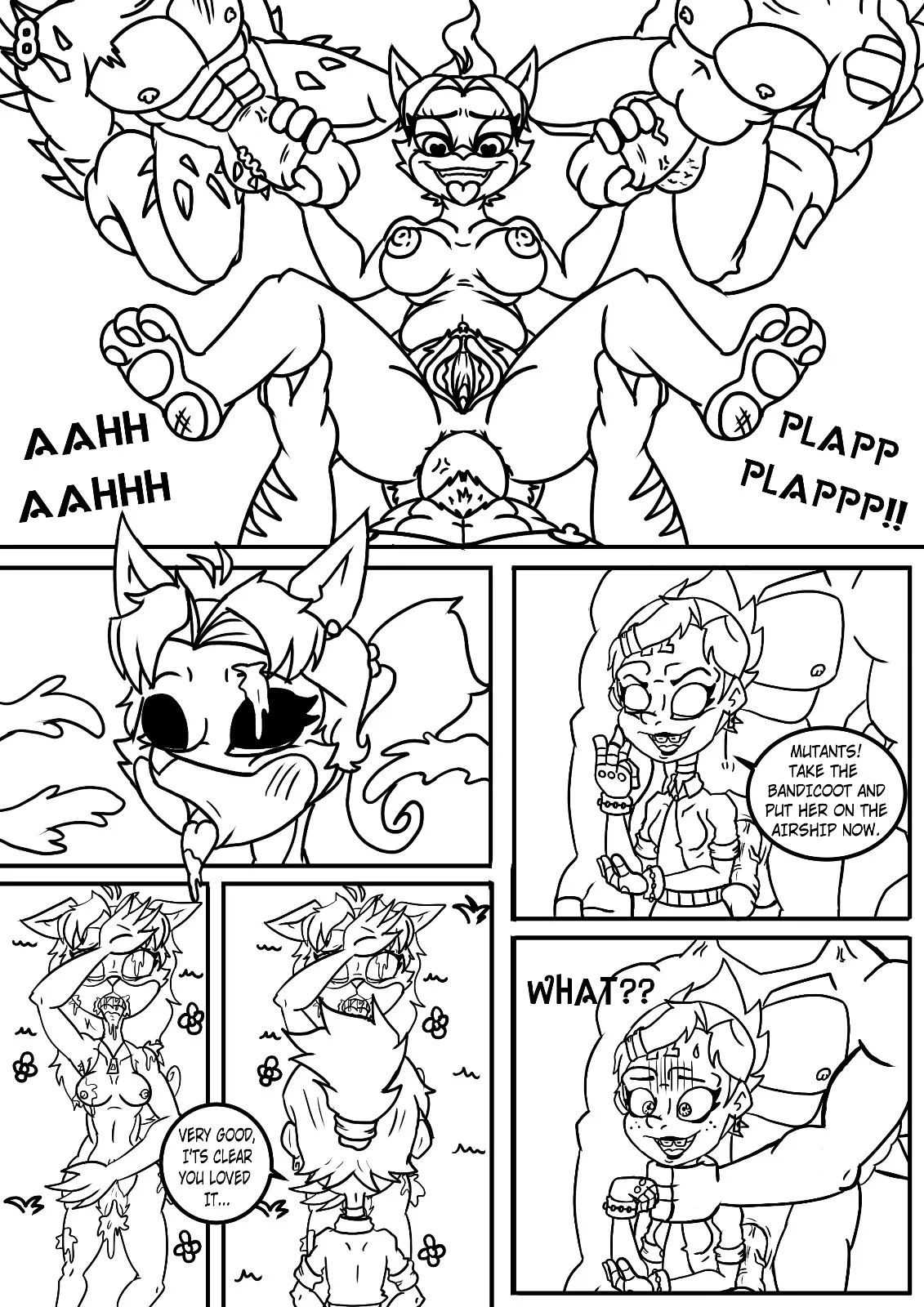 Coco Bandicoot in "Nina's Punishment" page 10 full