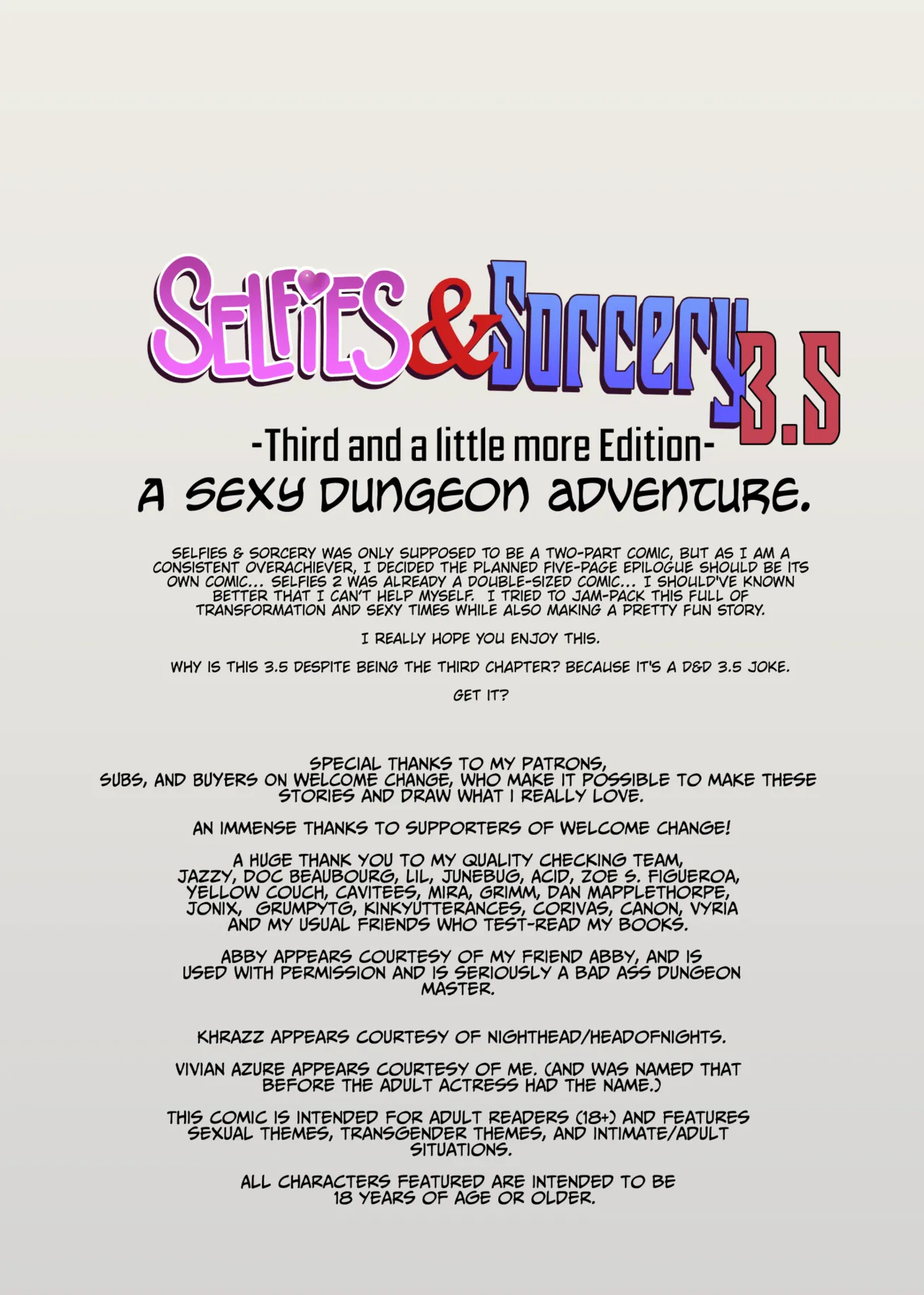 Selfies & Sorcery 3.5 page 3 full