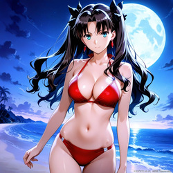 Rin Tohsaka From Fate/Stay Night - Tentacles Opening