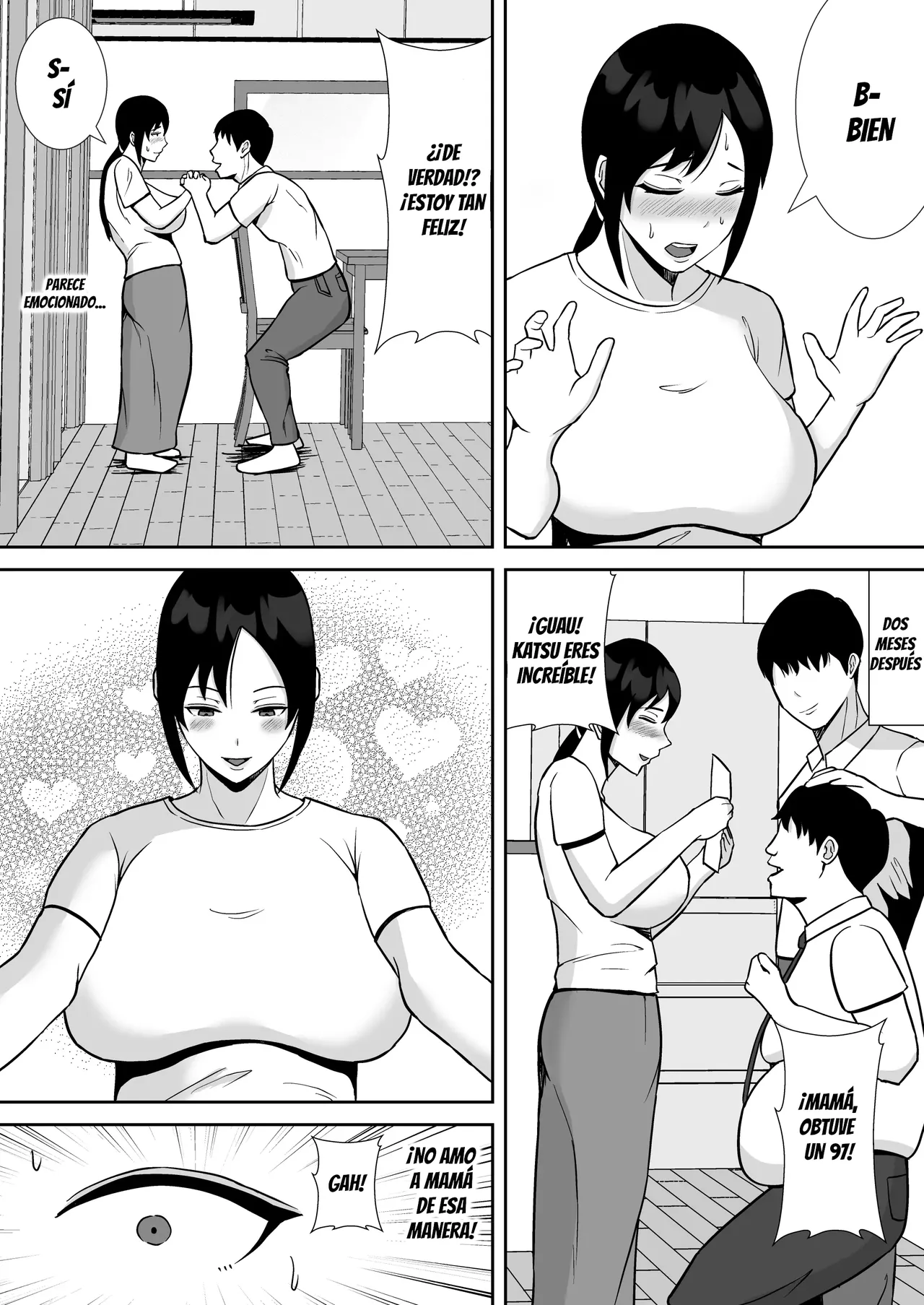 Daisuki na Kaa-san ga, Boku to Naka ga Ii Kinjo no Onii-chan to Tsukiau Koto ni Natta Hanashi｜Cómo Mi Amada Madre Terminó Saliendo con mi Amgo de la Infancia page 12 full
