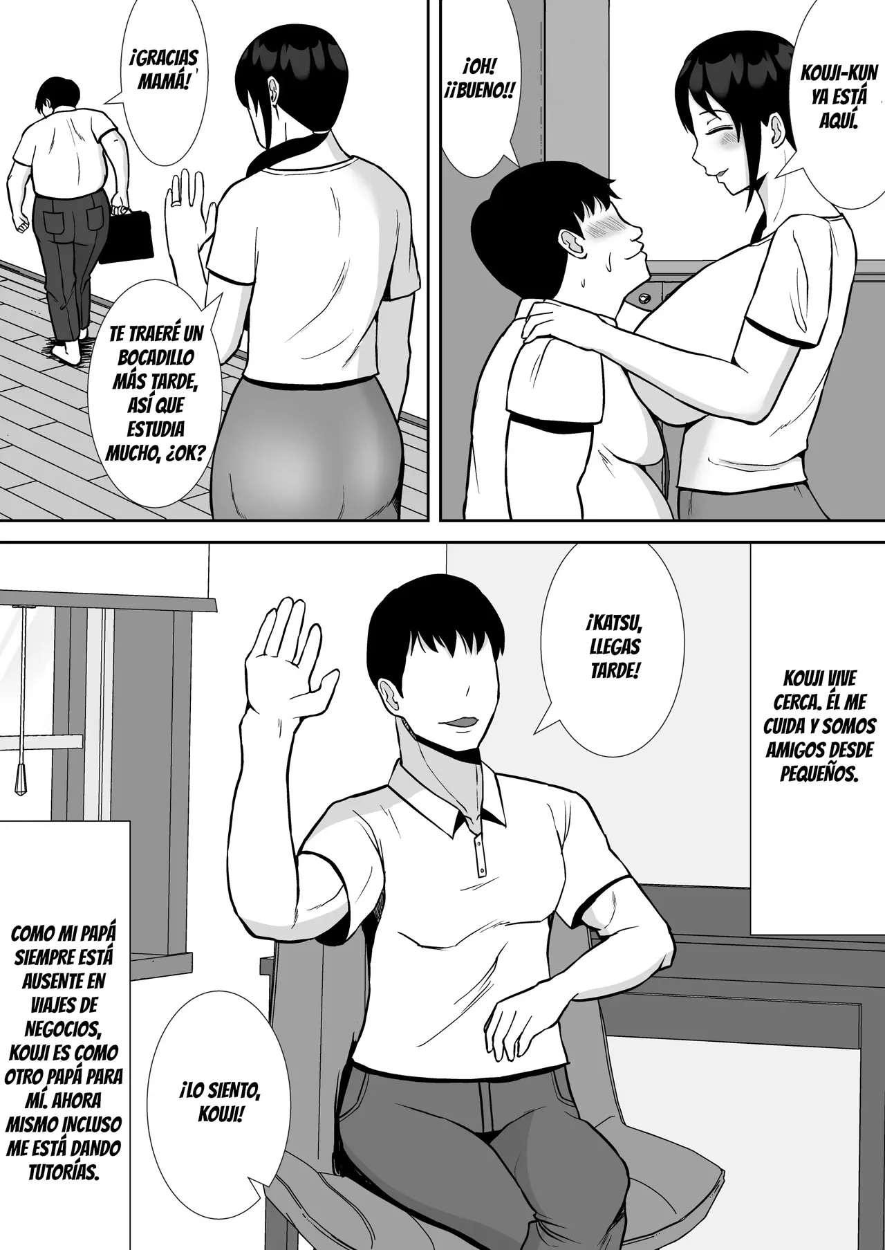 Daisuki na Kaa-san ga, Boku to Naka ga Ii Kinjo no Onii-chan to Tsukiau Koto ni Natta Hanashi｜Cómo Mi Amada Madre Terminó Saliendo con mi Amgo de la Infancia page 5 full