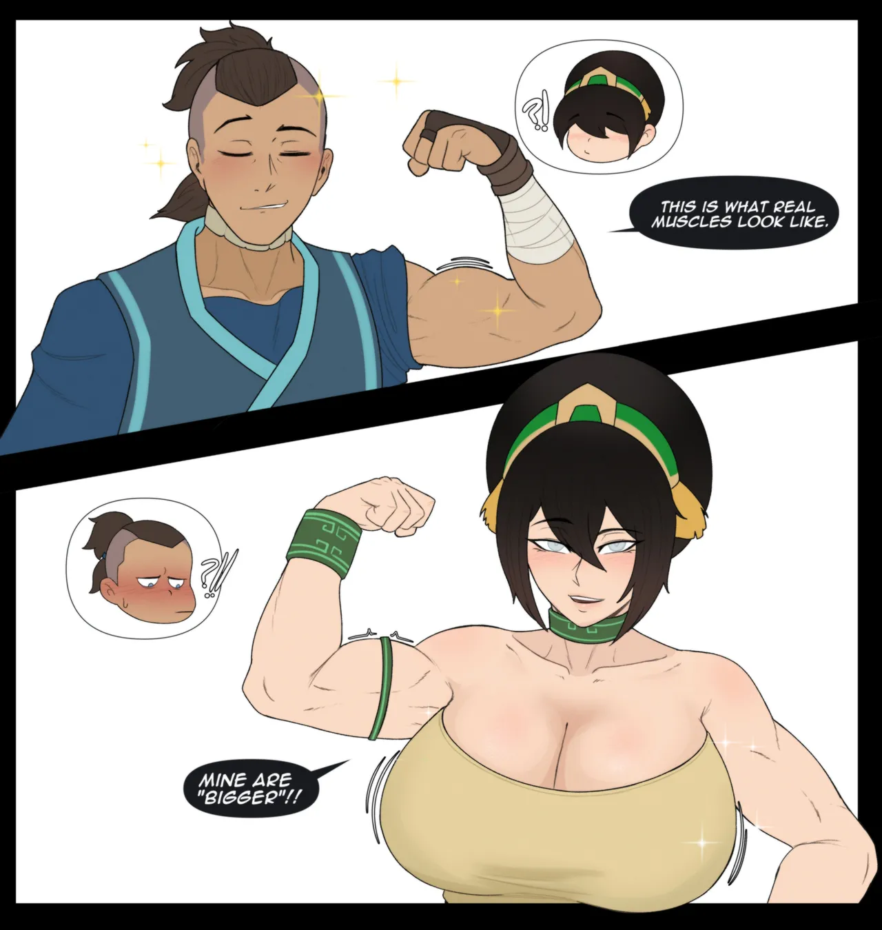 Toph x Sokka page 1 full