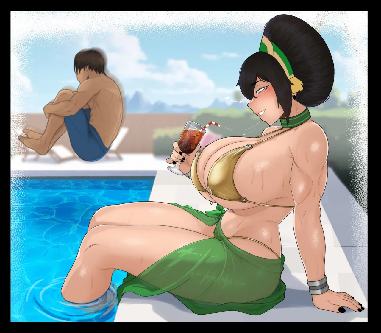 Toph x Sokka page 9 full
