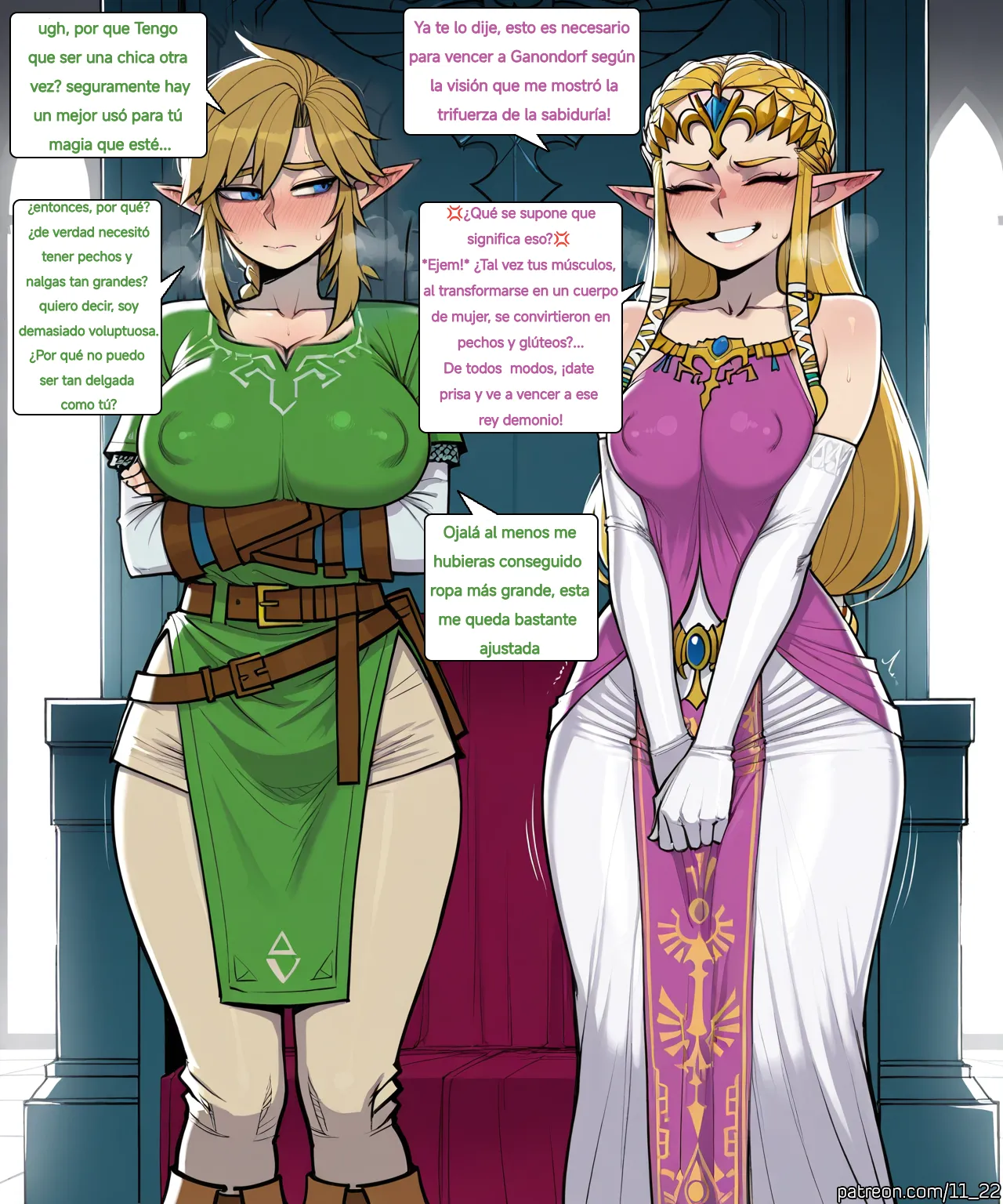 Genderswapped Link x Ganondorf page 1 full