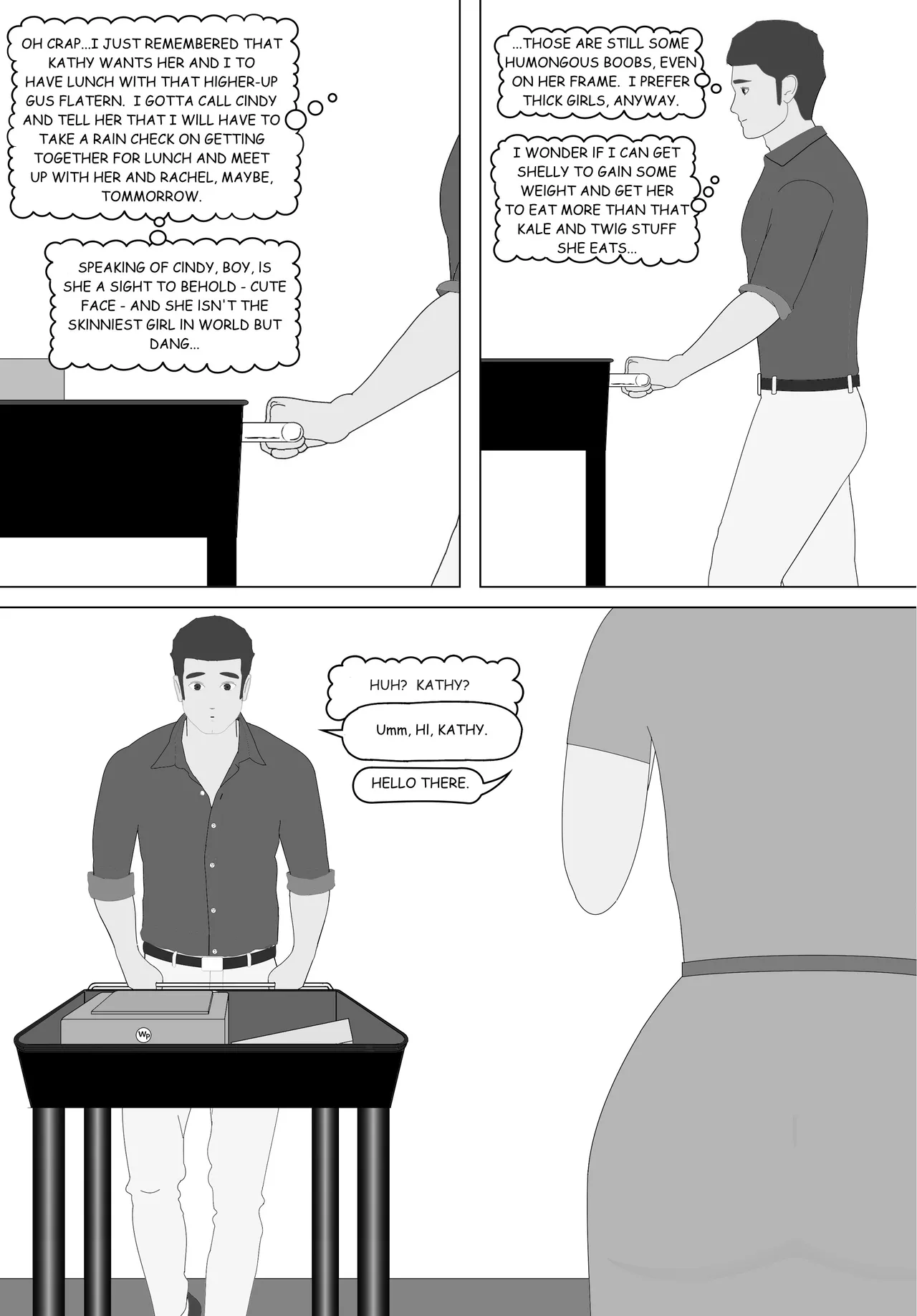 Naughty Business, Chapter 1 "Tim's First Day" page 12 full