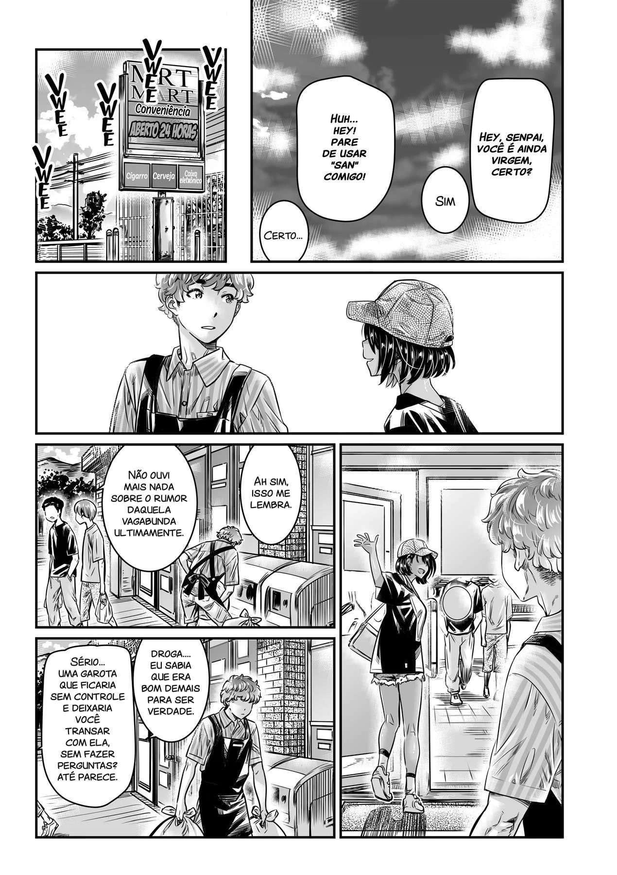 Hiyake no Bitch Shoujo wa, Doutei no Senpai o Yagai Sex ni Sasou page 12 full