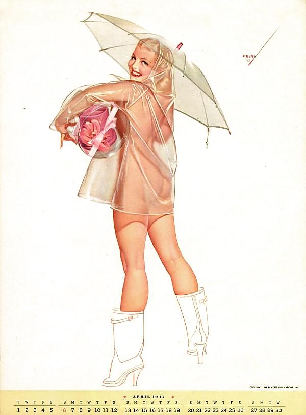 Gorgeous Petty - 1947 Calendar page 4 full