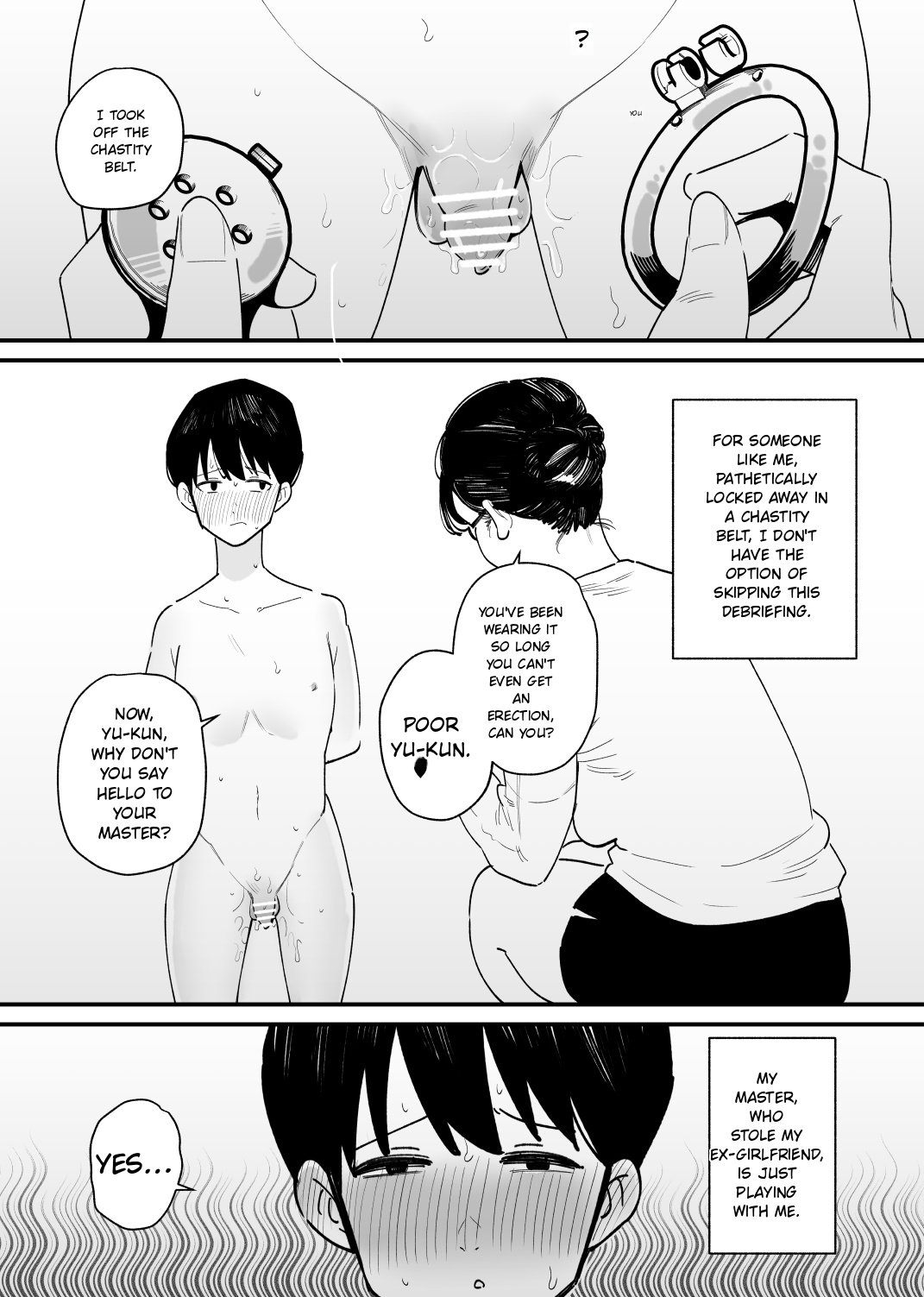 My ex-girlfriend, who was NTR'd via hypnosis conditioning, now controls my ejaculations. page 3 full